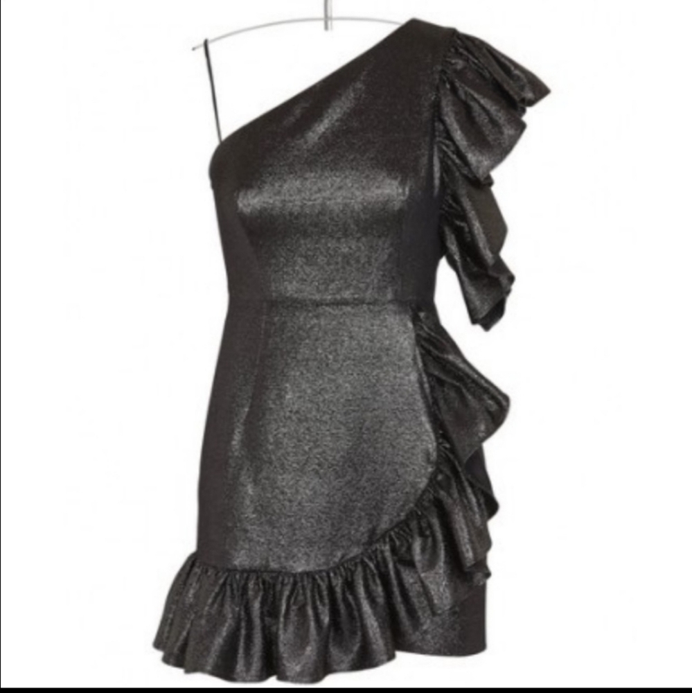 NEW Sandro Effie Metalic Dress - Picture 5 of 8
